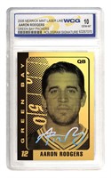 Aaron Rodgers 23k Gold Hologram Signature
