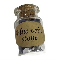 Natural Blue Vein Stone Mixed Chips Bottle