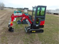 New unused 2024 Miva VA13C mini excavator,  cab,