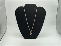 Sterling Birdcage Pearl Necklace