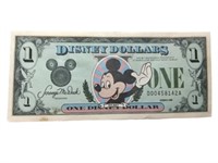 Disney 1988 Disney World Dollar Bill Mickey Mouse