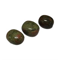 Genuine Unakite Tumble Stones (lot Of 3)