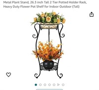 Metal Plant Stand, 26.3 inch