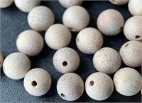 Natural Camphor Wood Mala Fragrant Beads 50pcs