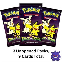 (3) Pokemon Trick Or Trade Mini Packs