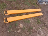 New unused 6 1/2' pallet fork extensions