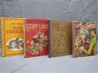 Lot of 4 Vintage Disney Hard Cover Books