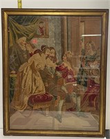 "Charles I Says Farewell to His Family" Textile