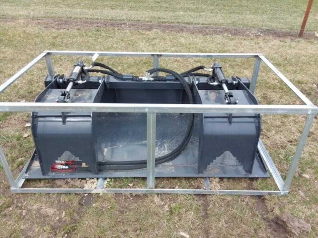 New unused Wolverine 72" Hyd grapple bucket