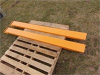 New unused 6 1/2' pallet fork extensions