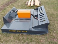 New unused Wolverine 72" Hyd rotary mower, skid