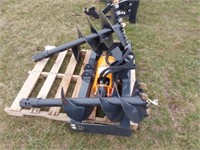 New unused Wolverine Hyd post hole auger,  12" &