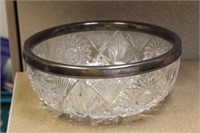 Large Cut Glass Bowl