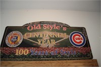 Old Style Senteniel Chicago Cubs 100 Year Sign