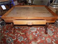 RECTANGLE TABLE WITH GLASS TOP