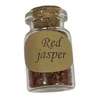 Natural Red Jasper Mixed Chips Bottle