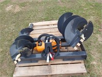 New unused Wolverine Hyd post hole auger,  12" &