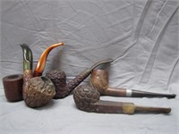 Lot of Vintage Assorted Wooden Pipes