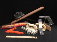 Miter Box, Push Stick, and Sanding Supplies