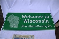 New Glarus Welcome to Wisconsin/Brewers License