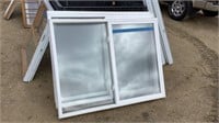 3 vinyl slider windows 523/4"x 401/2”