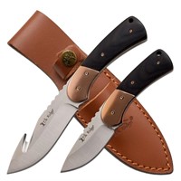 Elk Ridge Pursuit Fixed Blade Hunting Knife 2pc
