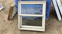 1 vinyl double hung window 331/4" x 361/4”