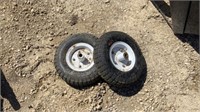 2 wheel bourgh tires 13x 4