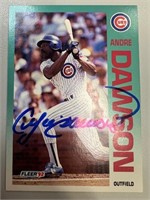 Cubs Andre Dawson Signed Card with COA