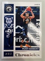 Jazz Rudy Gobert Signed Card with COA
