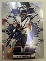 Bears Justin Fields Signed Card with COA