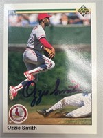 Cardinals Ozzie Smith Signed Card with COA