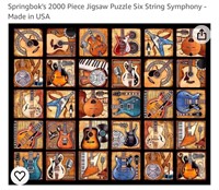 Springbok's 2000 Piece Jigsaw Puzzle Six String