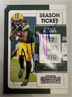 Packers Davante Adams Signed Card with COA