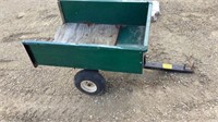 Pull behind lawn trailer