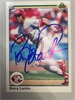 Reds Barry Larkin Signed Card with COA