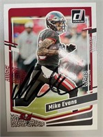 Bucs Mike Evans Signed Card with COA
