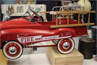 VINTAGE FIRE DEPT JET FLOW DRIVE PEDAL CAR