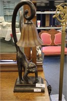 21" MONKEY TABLE LAMP