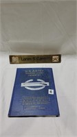 Military year book and desk plaque