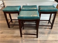 Cerulean Blue Counter Stools (4)
