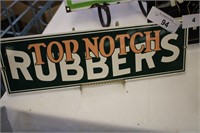 TOP NOTCH RUBBERS PORCELAIN ANDY ROONEY SIGN