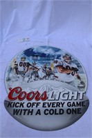 Coors Light Football Sign