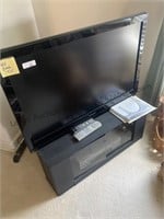 40” tv with stand and JVC dvd and vhs player