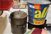 2PC VINTAGE METAL BUCKETS