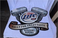 Miller Lite Rally Bikers Sign