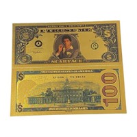 24k Gold Plated Scarface Novelty Note