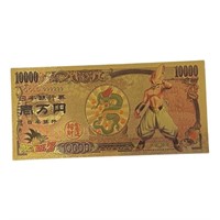 24k Plated Dbz Majin Buu $10,000 Yen Banknote