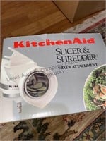 KitchenAid slicer and shredder mixer attachment