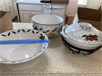 Large ceramic serving bowls